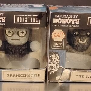 Universal Monsters Frankenstein & Wolfman Vinyl Figures Horror Collectibles Toys